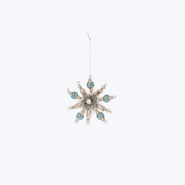 Vintage Pinwheel Ornament Blue