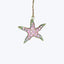 Glitter Starfish Ornament Pink
