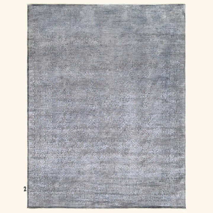 Transitional Wool/Silk Rug - 7'11"x10'03" Default Title
