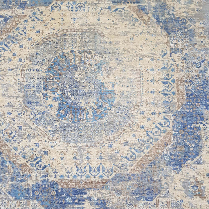 Transitional Wool/Silk Rug - 9'02"x12'03" Default Title