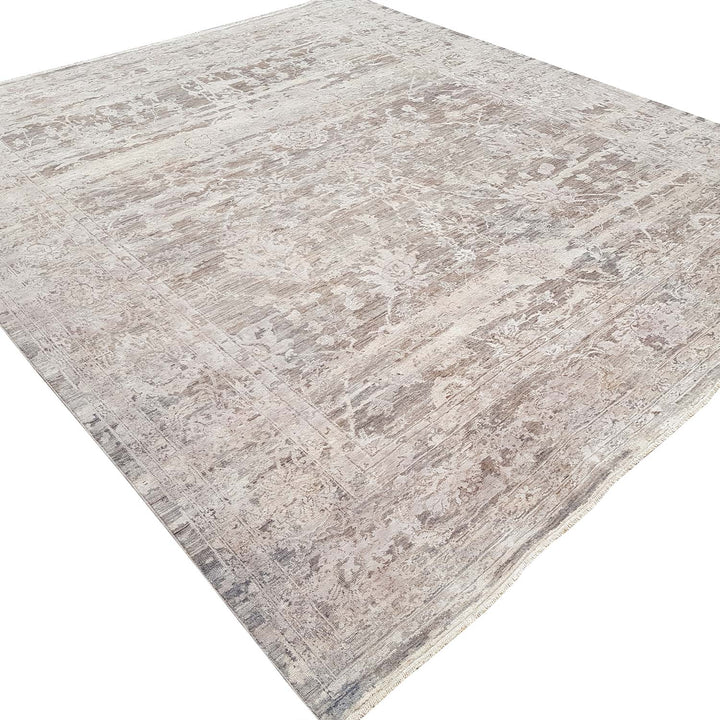 Transitional Wool/Silk Rug - 8'02"x9'04" Default Title
