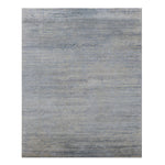 Nu Vibrant Silk Rug - Slate Silver-8' x 10'2"