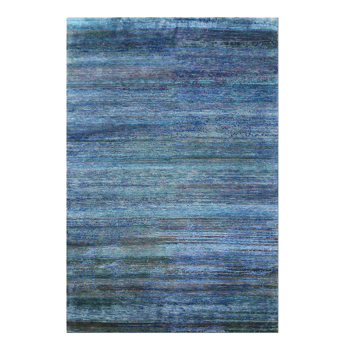 New Vibrant Silk & Wool Rug - 6' x 9'2" Default Title