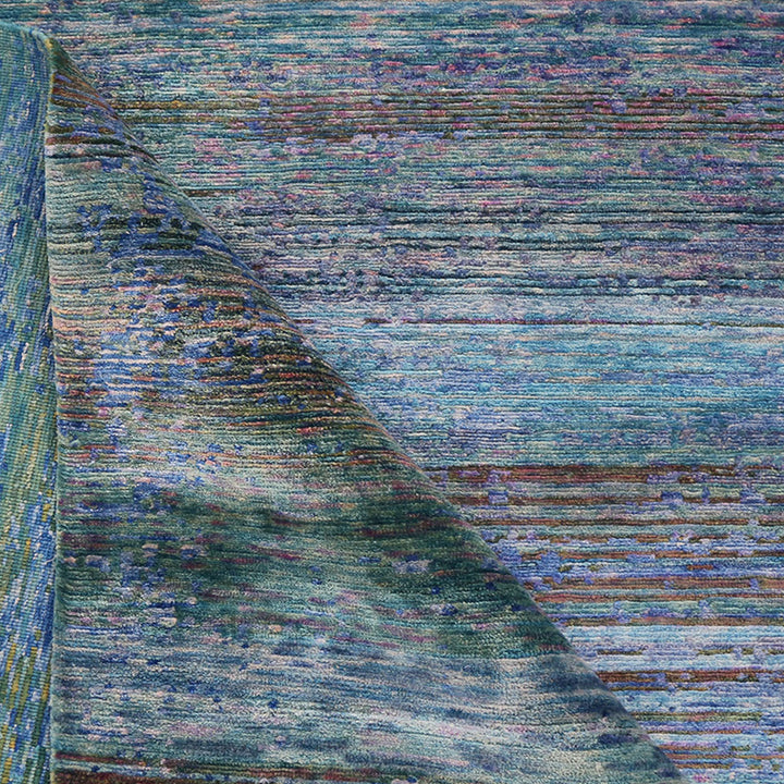 New Vibrant Silk & Wool Rug - 6' x 9'2" Default Title