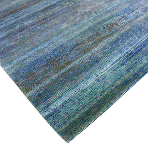 New Vibrant Silk & Wool Rug - 8'1" x 10'2" Default Title