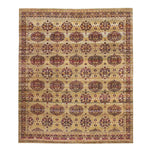 Traditional, ornate Persian-style rug with intricate floral motifs and colors.