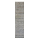 Grey Transitional Wool Silk Blend Runner - 3'1" x 19'7"