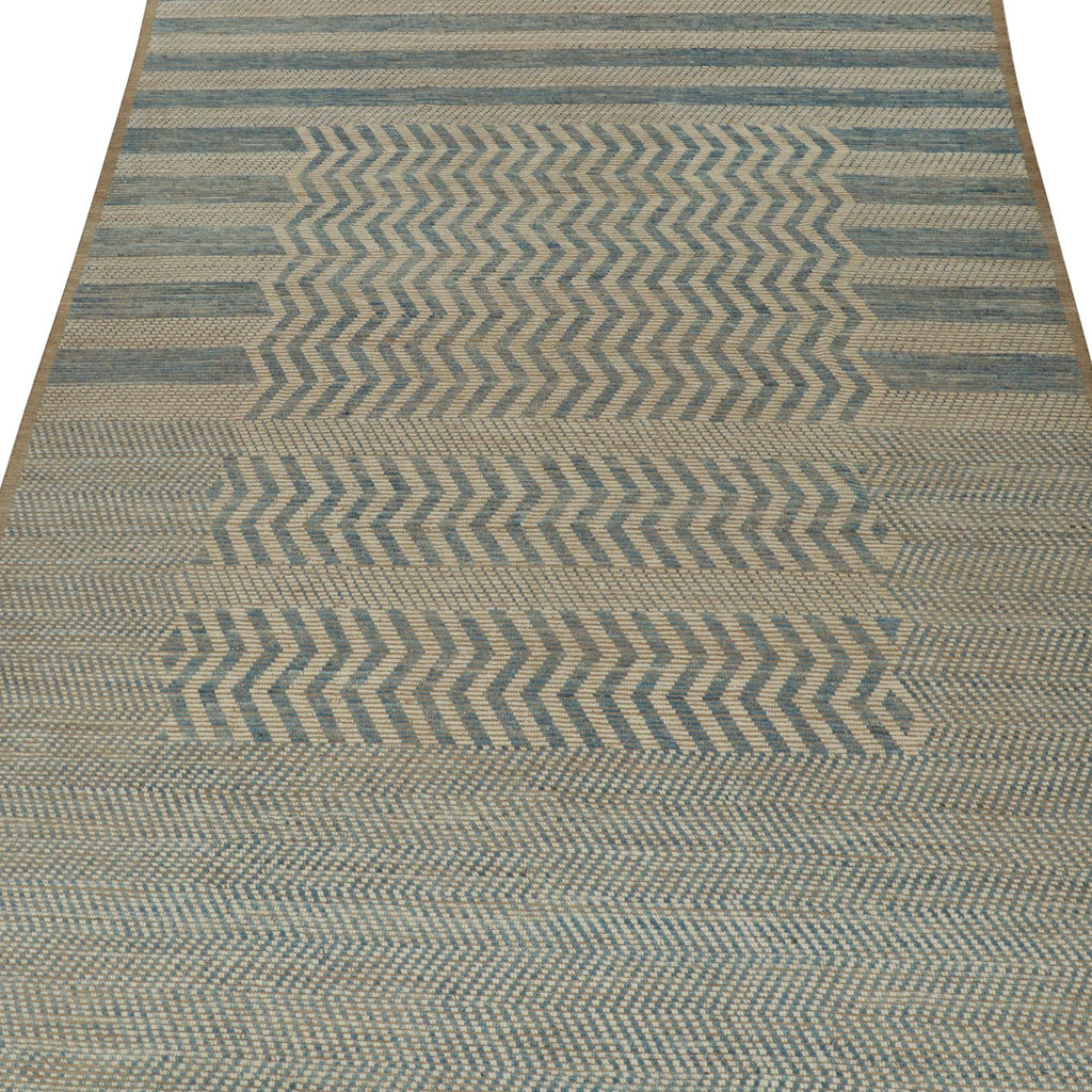 Grey Stripe Moroccan Wool Rug - 9'9" x 13'10"