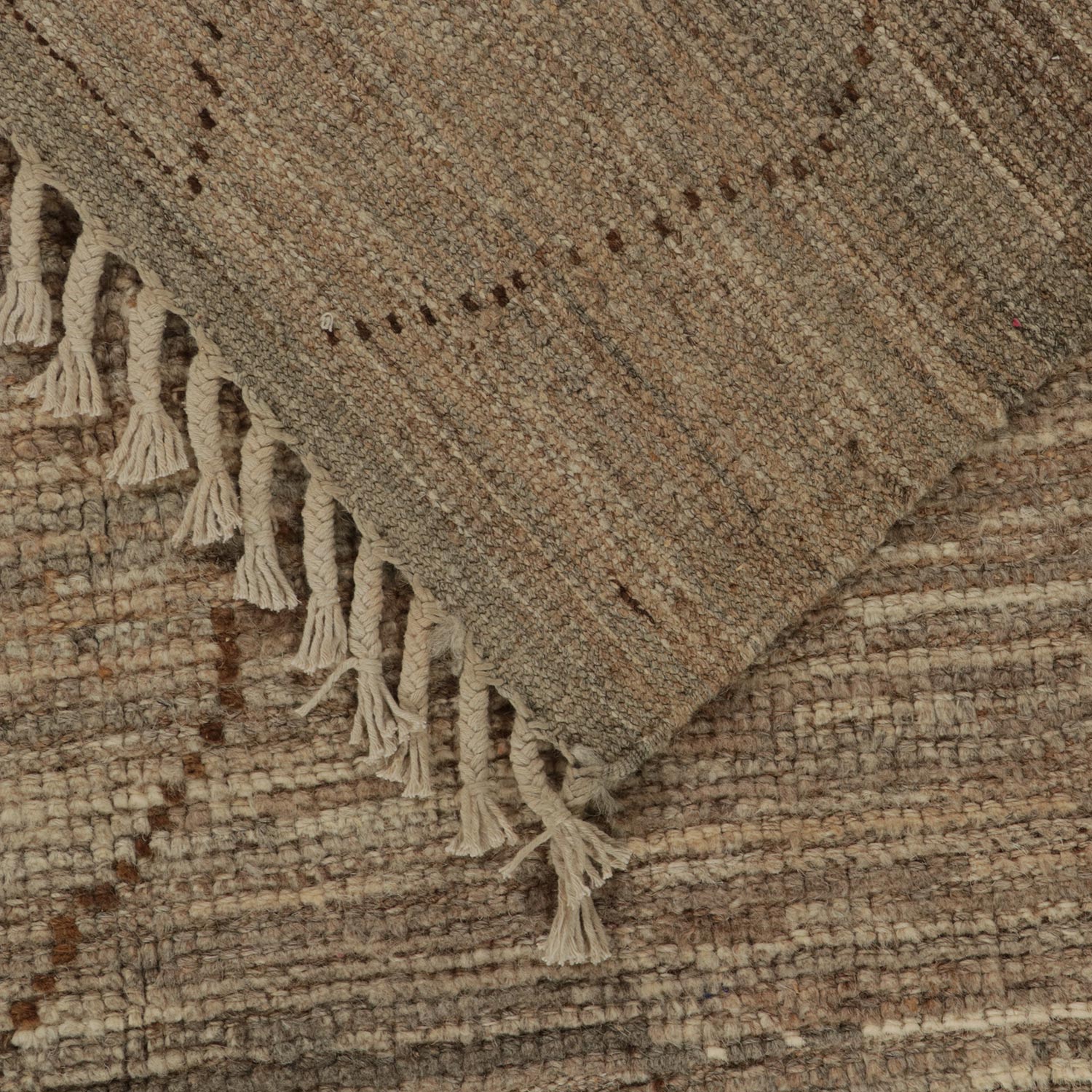 Brown Moroccan Wool Rug - 8'3" x 9'8"