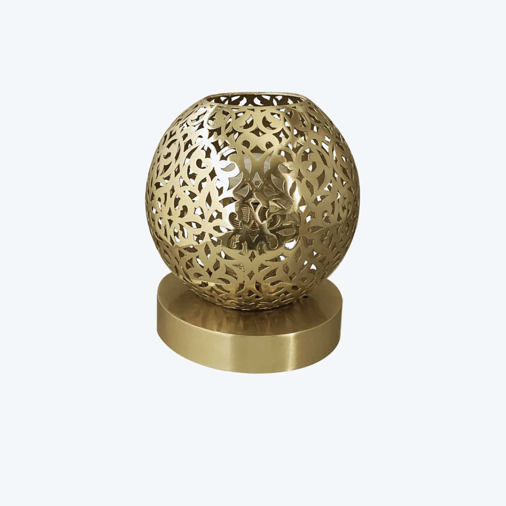 Riad Table Lamp-Brass