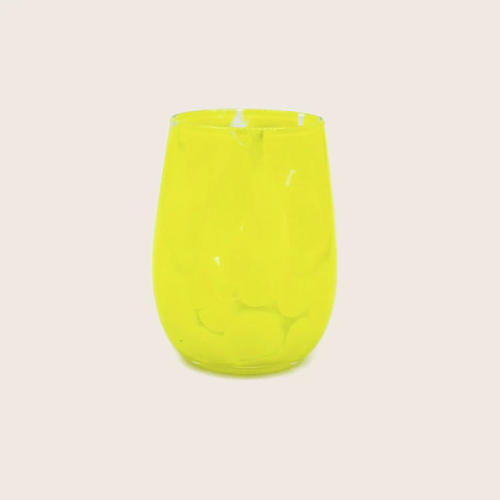 Fritsy Stemless Wine Glass-Raspberry