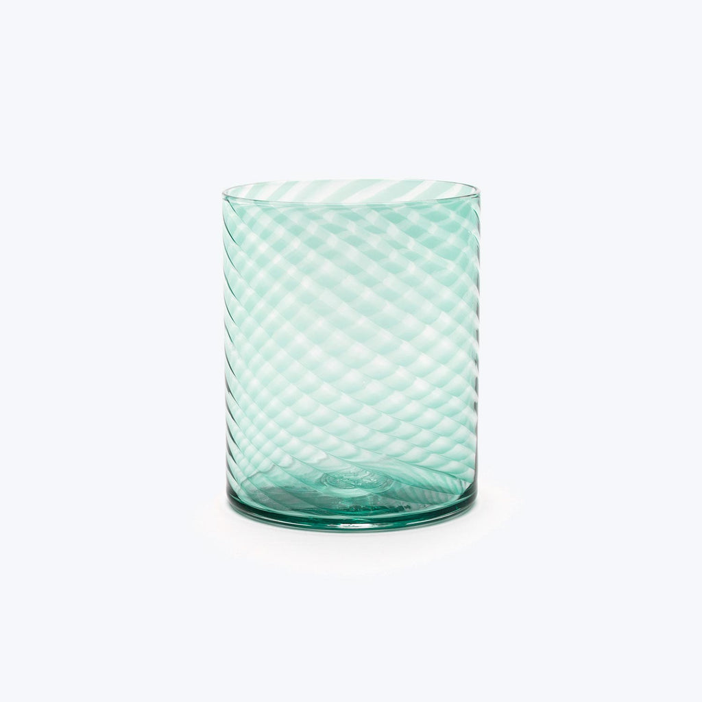 Twisty Drinking Glass-Pine