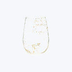 Flake Wine Glass-Gold