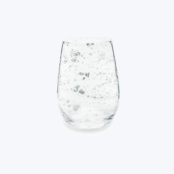 Flake Wine Glass-Silver