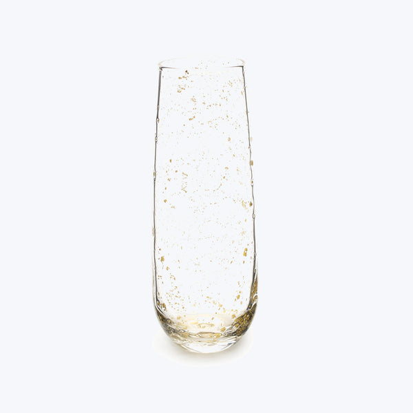 Flake Champagne Flute-Gold