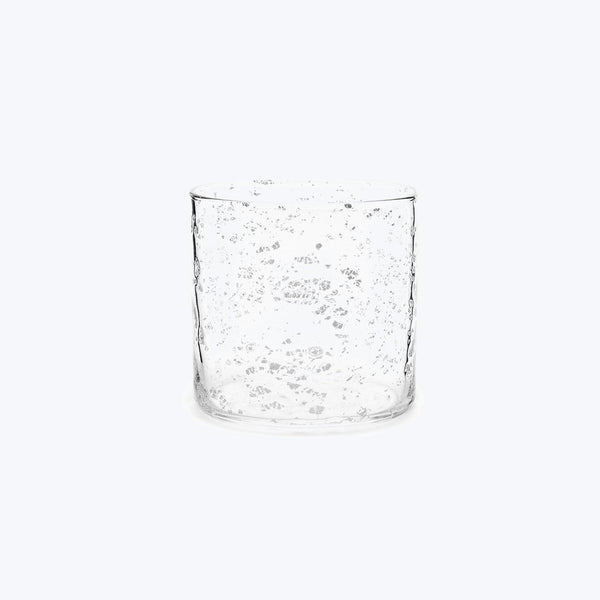 Flake Whiskey Glass-Silver
