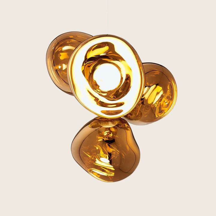 Melt Small LED Chandelier Gold