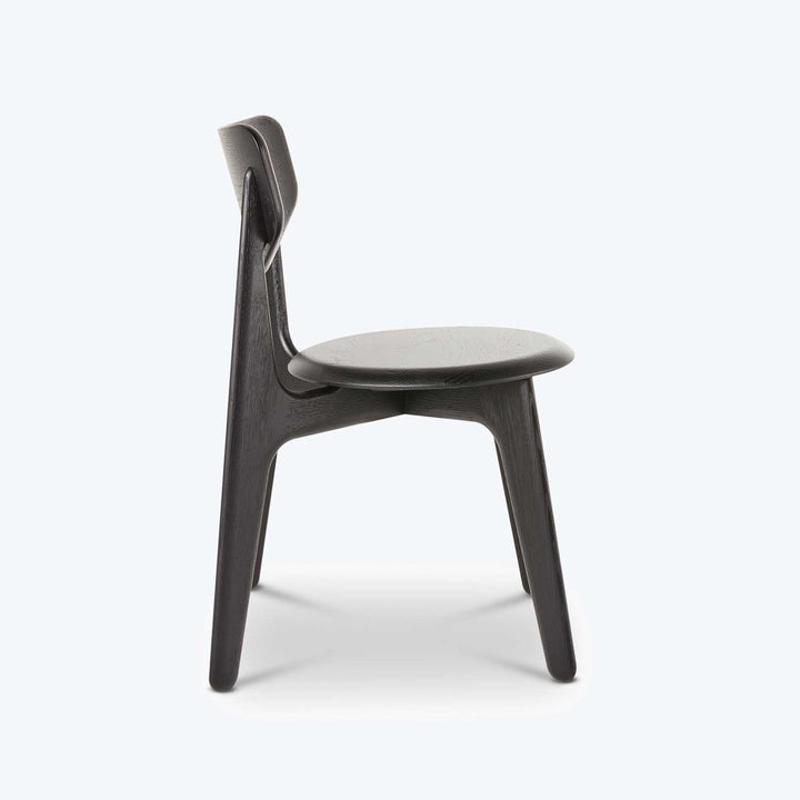 Slab Side Chair Black