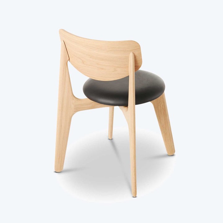 Slab Upholstered Side Chair Black