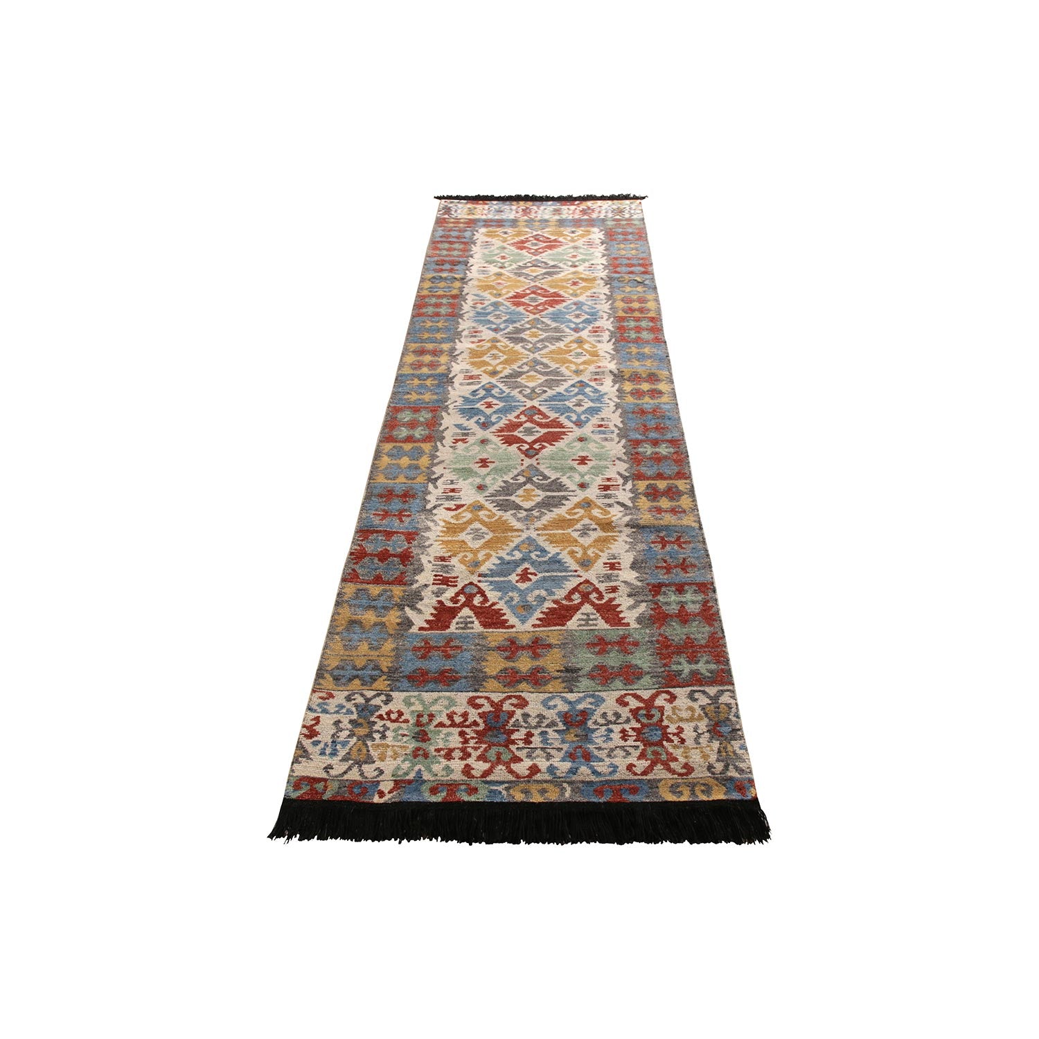 Traditional Wool Rug - 3'3" x 12'2" Default Title