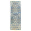 Blue Transitional Wool Silk Blend Runner - 2'11" x 10'3"