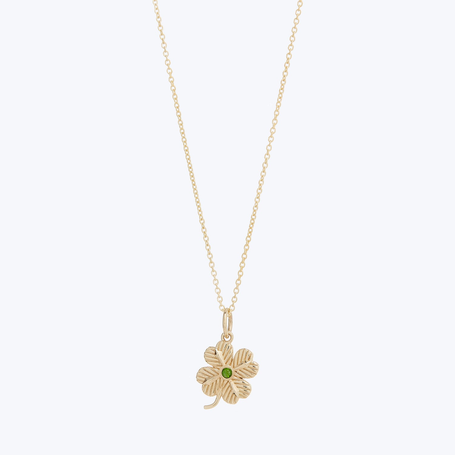 Clover Pendant w/ Imperial Diopside Stone Default Title