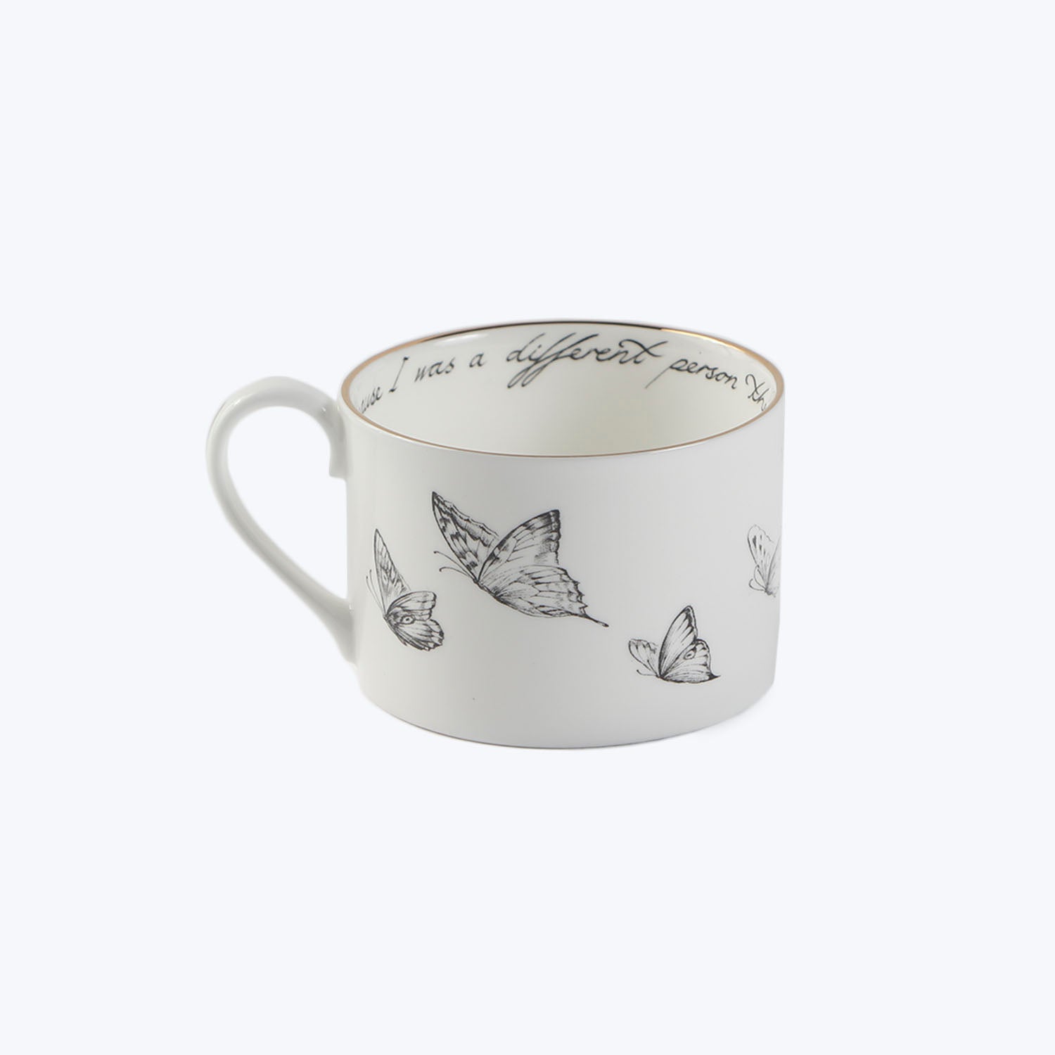 Wonderland Teacup + Saucer Alice on Butterfly