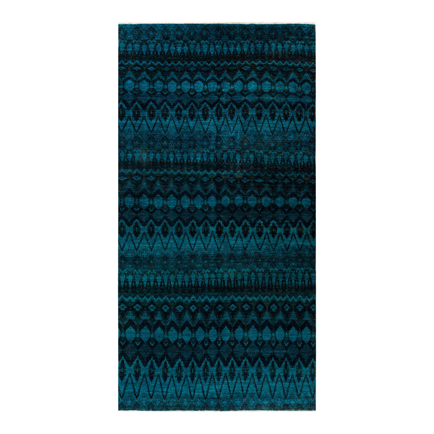 Overdyed Hand-Knotted Rug - 7'1 x 15'1 Default Title