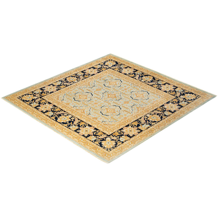 Traditional Hand-Knotted Rug - 9' 1" x 9' 4" Default Title