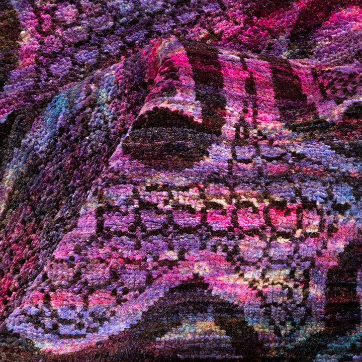 Overdyed Hand-Knotted Rug - 5' 1" x 8' Default Title