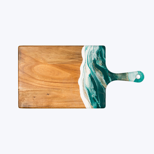 Acacia Medium Cheese Board-Emerald