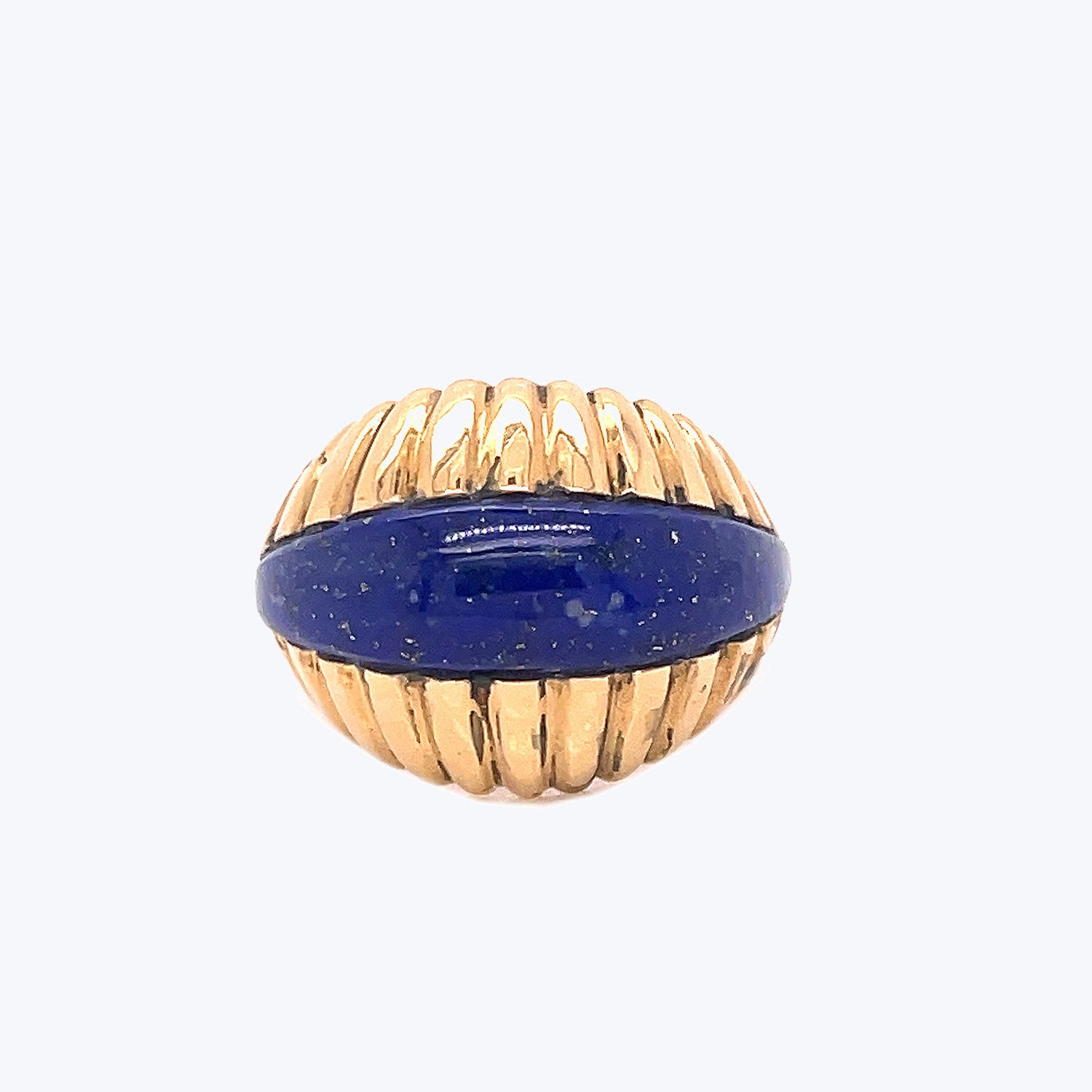 Vintage 18K Yellow Gold Lapis Lazuli Ring Default Title