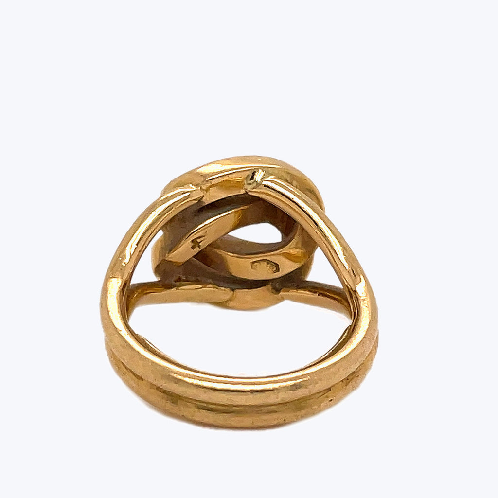 18k Saudi Gold Knot Jewelry Set