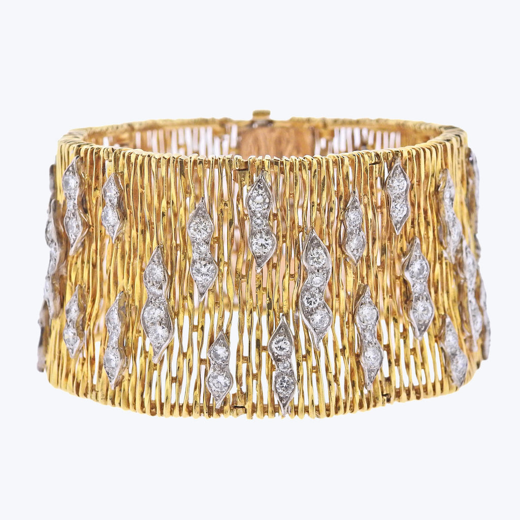 Kutchinsky Vintage Gold and Diamond Bracelet Default Title