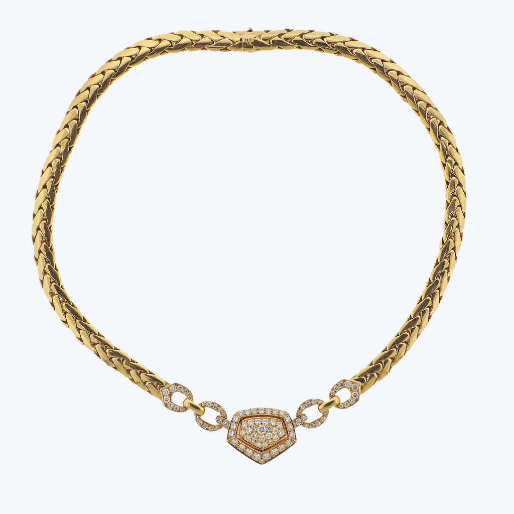 Cartier 18K Yellow Gold And Diamond Necklace – Abc Carpet & Home