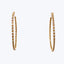 Contemporary 14K Gold Diamond Hoop Earrings Default Title