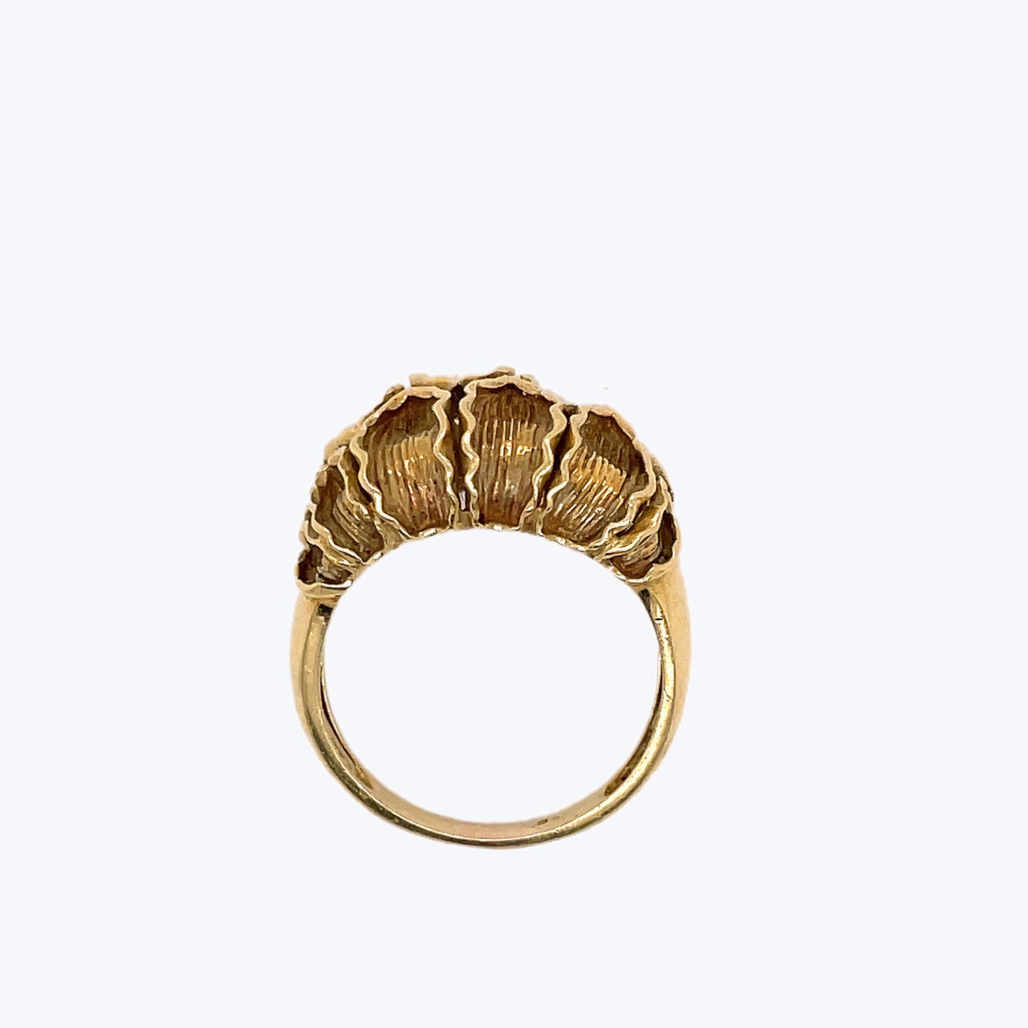 Cartier 1970s Texturized 18K Gold Ring Default Title