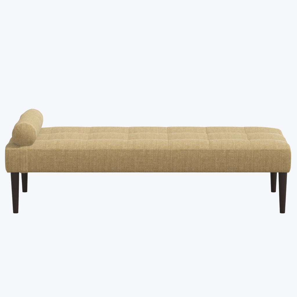 Linen Tufted Daybed-Yolk