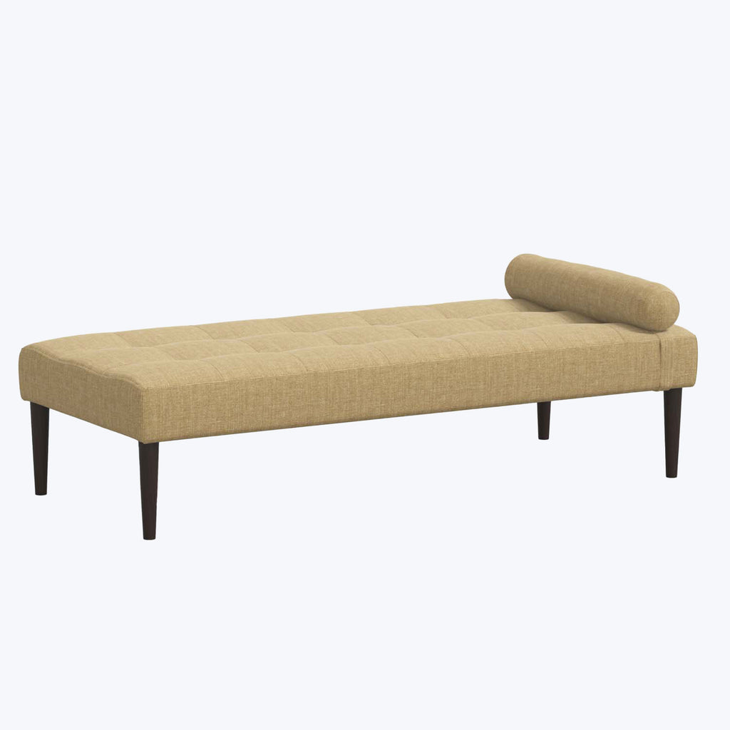 Linen Tufted Daybed-Caviar