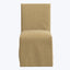 Linen Slipcover Dining Chair-White
