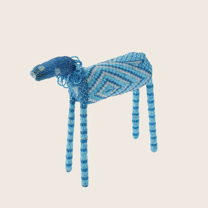 Blue Beaded Animal Medium / Antelope