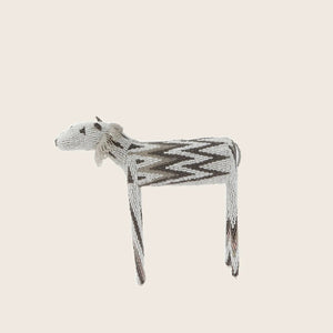 White & Silver Beaded Lion-Small