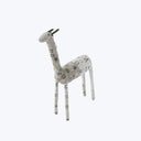 White & Silver Beaded Animal Medium / Giraffe