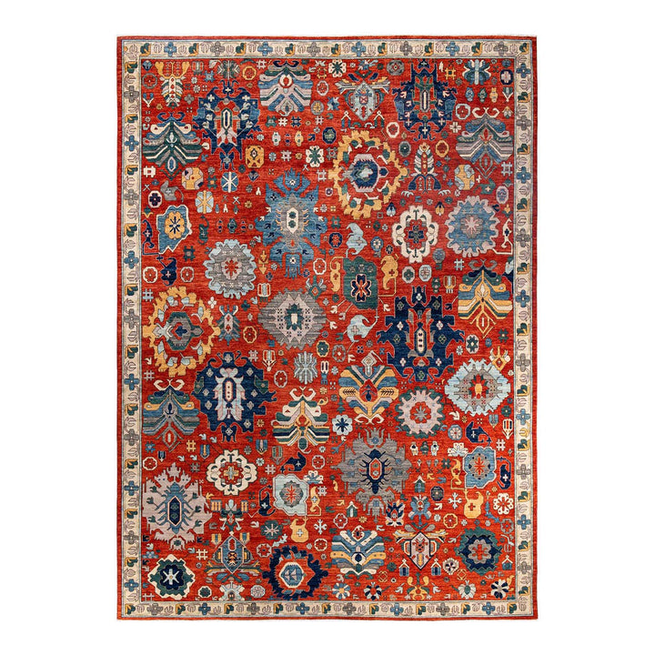 Serapi Hand-Knotted Rug - Orange 13'7" x 9'10" Default Title