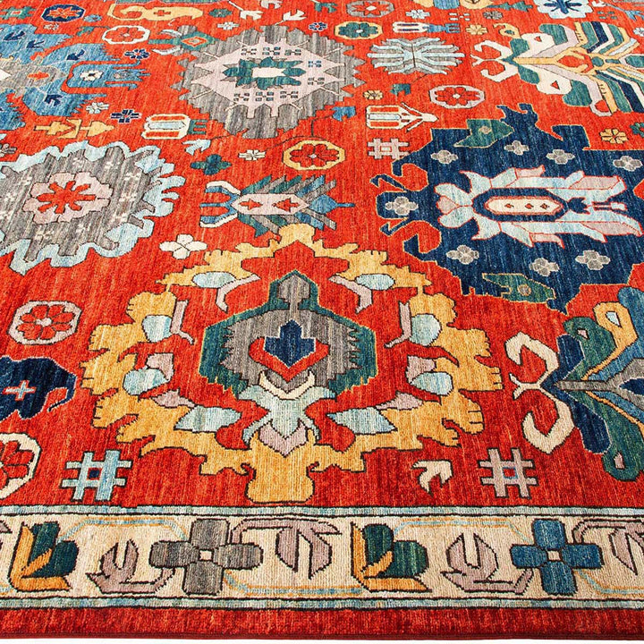 Serapi Hand-Knotted Rug - Orange 13'7" x 9'10" Default Title