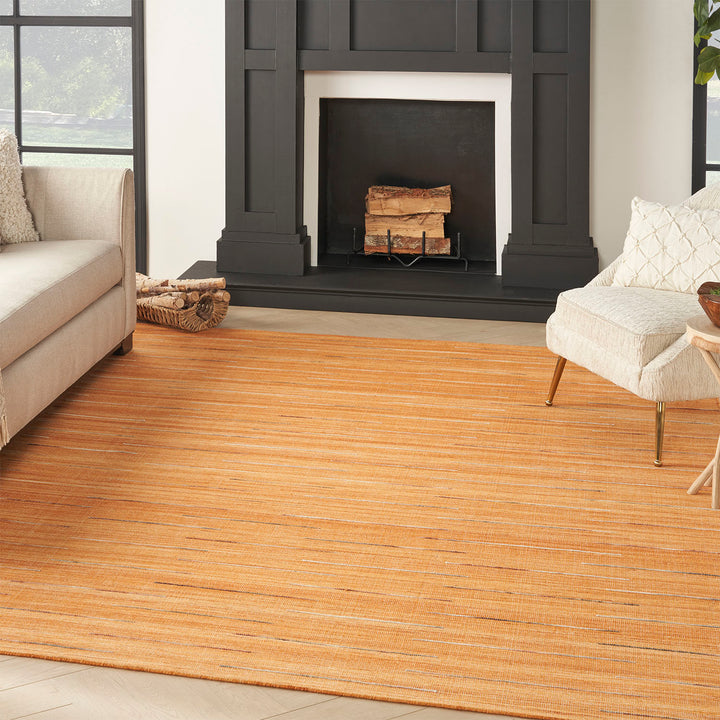 Kavya Kilim Rug - Orange-6' x 9'