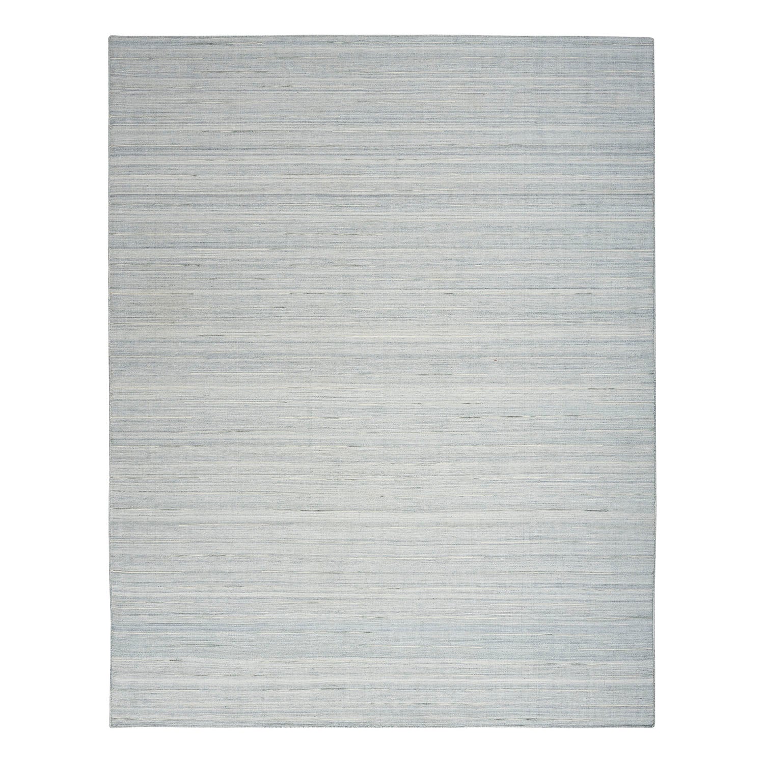 Modern Flatweave Rug - Light Blue 10' x 14'