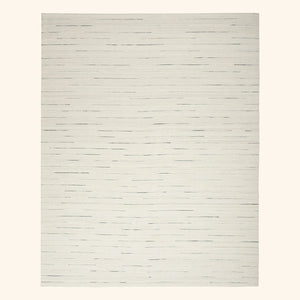 Modern Flatweave Rug - Ivory 10' x 14'
