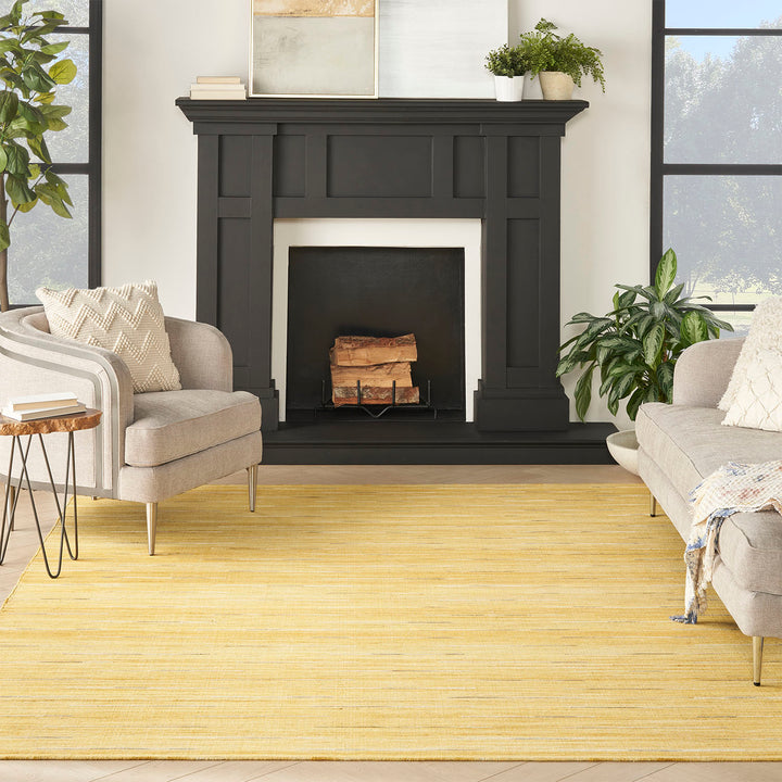 Kavya Kilim Rug - Yellow-8' x 10'