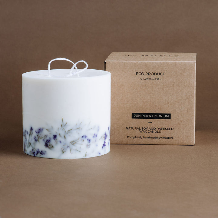 Juniper & limonium
large 3-wick candle Default Title